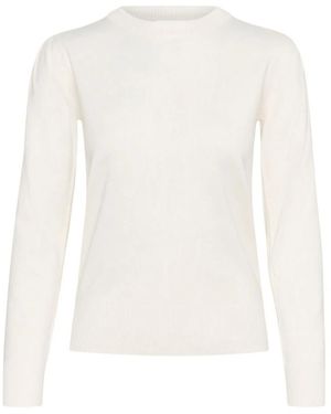 Saint Tropez Round-Neck Knitwear - Bianco