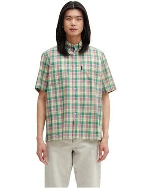 No Problemo Alien-O Print Check Shirt - Groen