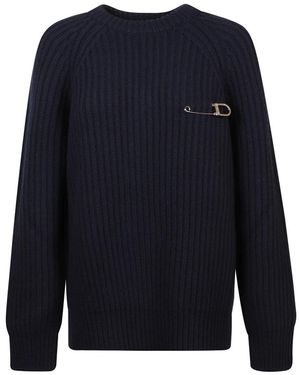 Prada Truien & Vesten ,Blauw ,Wol Wollen Trui