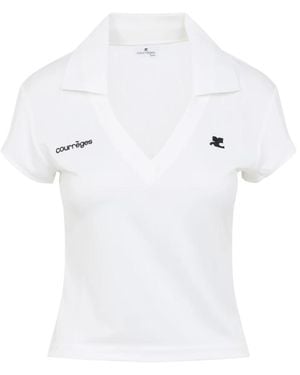 Courreges Polo Shirts - White