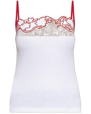 DIESEL Sleeveless Tops - Blanco