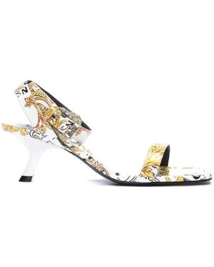 Versace Jeans Couture High Heel Sandals - Metallic