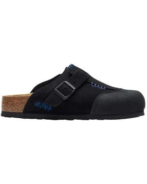 Birkenstock Schoenen ,Zwart ,Leer Boston Regular Fit