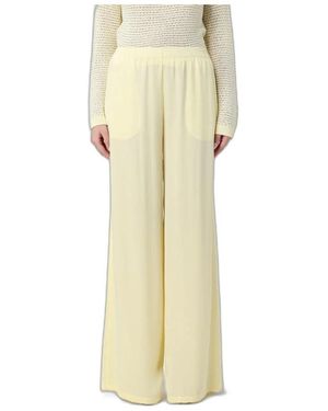 Fabiana Filippi Broeken ,Geel ,Wijde Crêpe Broek