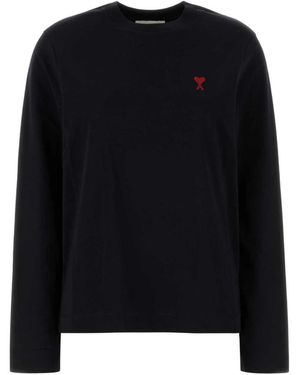 Ami Paris Adc Long Sleeve T-Shirt - Zwart