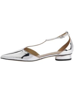 STUDIO AMELIA Schoenen ,Grijs ,Zilveren Ballerina Flats - Wit