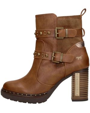 Mustang Enkellaarsjes Hak - Braun