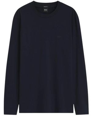 BOSS Round-Neck Knitwear - Bleu