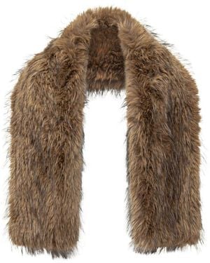 Ganni Winter Scarves - Brown