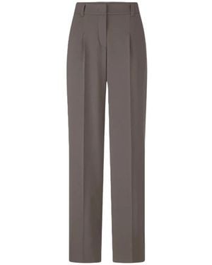 Riani Wijde Broek Met Plooien - Grijs