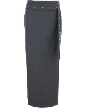 Low Classic Midi Skirts - Gris
