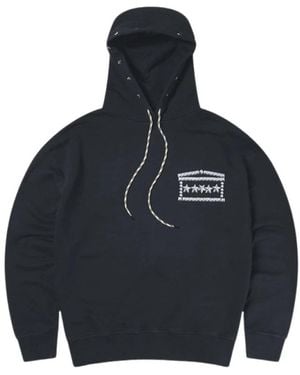 Aries Hoodies & Sweatvesten ,Zwart ,Hoodies - Blauw