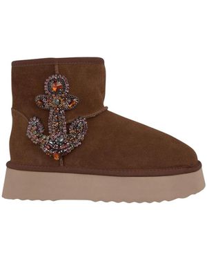 Alma En Pena. Winter Boots - Brown