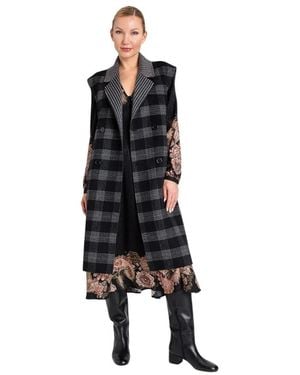 Twinset Wende-Weste Aus Double-Cloth - Schwarz