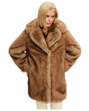 CESARE GASPARI Faux Fur Shearling Jackets - Braun