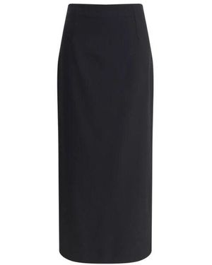 Lardini Eleganter Woll Bleistiftrock - Blau