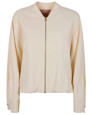 Twinset Bomber Jackets - Natural