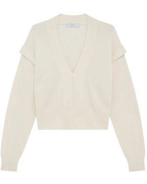 IRO V-Ausschnitt Strickware - Weiß
