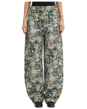 Ganni Wide Trousers - Verde