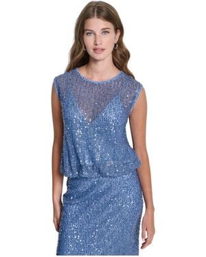 DKNY Sleeveless Tops - Azul