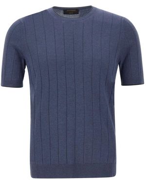 Gran Sasso Round-Neck Knitwear - Blue