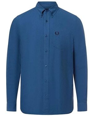 Fred Perry Camicia Oxford - Blauw