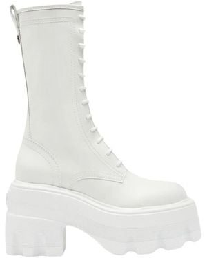 Casadei Lace-Up Boots - Blanco