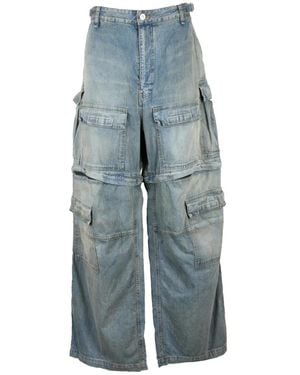 Balenciaga Wide Jeans - Blauw