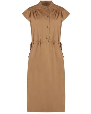 Yves Salomon Midi Dresses - Brown