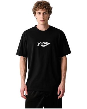 Y-3 Logo Ls Tee - Zwart