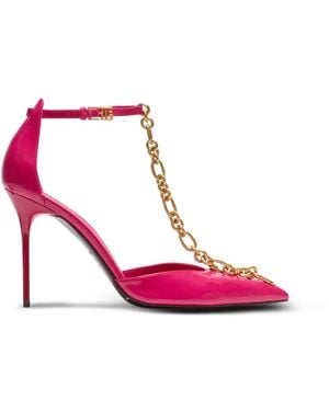 Balmain Sync Stilettos Aus Lackleder - Pink