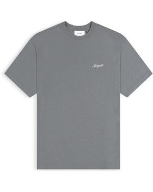 Axel Arigato Ehre Gewaschenes T-Shirt - Grau