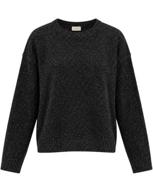 Marella Emmmaestra Rundhals-Strickpullover - Schwarz