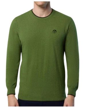 North Sails Round-Neck Knitwear - Verde