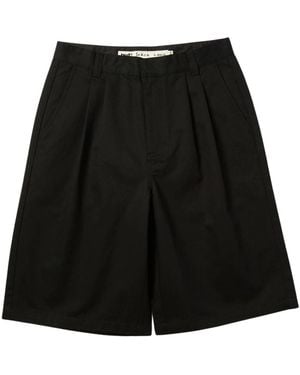 Huf Korte Broeken ,Zwart ,Sorta Long Chino Short