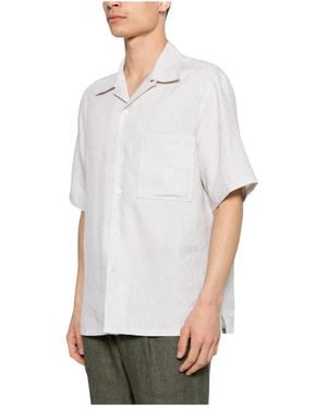 ZEGNA Short Sleeve Shirts - Blanc