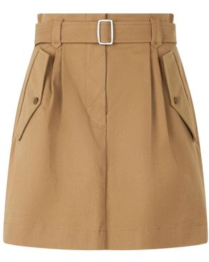 Alberta Ferretti Rokken ,Katoen Korte Rok - Naturel