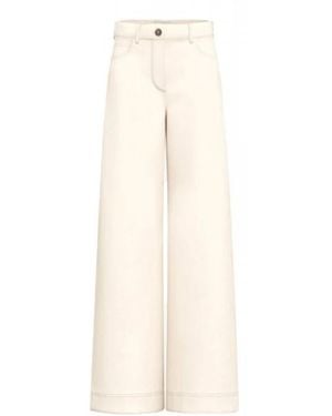 Marella Wide Trousers - White