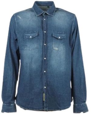 DISTRETTO12 Denim Shirts - Blauw