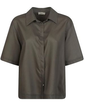 Herno Overhemden ,Groen ,Wol Shirts - Grijs