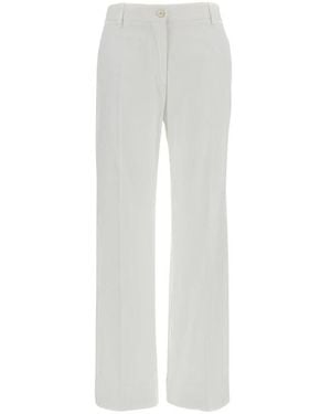 Alberto Biani Straight Trousers - White