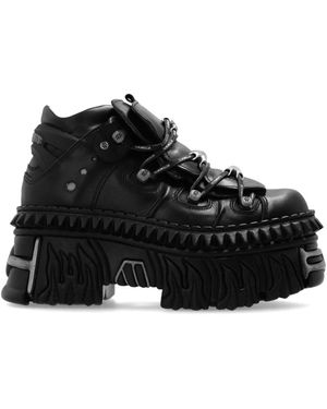 Vetements Lace-Up Boots - Zwart