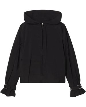 Co. Hoodies & Sweatvesten ,Zwart ,Polyester Sport Pullover