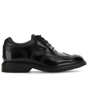 Hogan Laced Shoes - Black