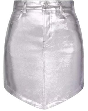 Alexandre Vauthier Denim Skirts - Grey
