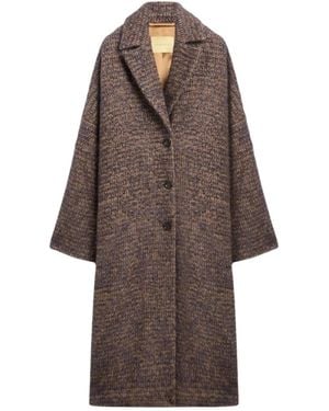 Momoní Single-Breasted Coats - Marrón