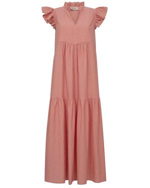 Mos Mosh Kleedjes ,Oranje ,Katoen Waldy Izha Dress - Roze