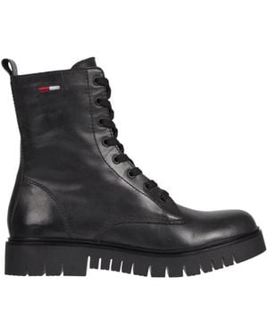 Tommy Hilfiger Lace-Up Boots - Negro
