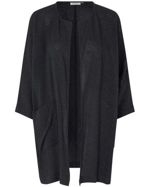 Masai Offene Jacke Mit 3/4-Ärmeln - Schwarz