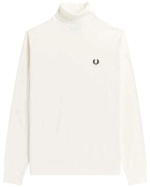Fred Perry Turtlenecks - White